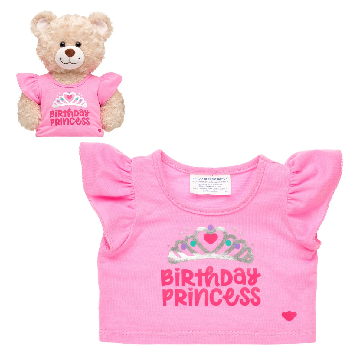 Polera Princesa Cumpleañera Build-A-Bear